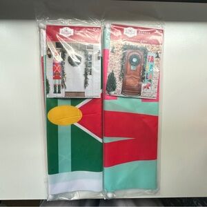 Holiday Time Banners Pastel Colors